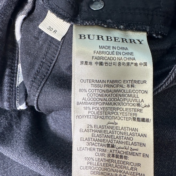 Burberry Women’s Thurlestone Black Skinny Jeans, Size 30 R - Picture 5 of 9